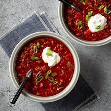 Pressure Cooker Spanish Chili Recipe In 2021 Chili Recipe Taste Of Home Chili Recipe Healthy Chili Recipes