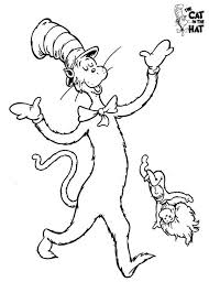 Dr Seuss The Cat In The Hat And Thing One Coloring Page Color Luna Dr Seuss Coloring Pages Dr Seuss Coloring Sheet Cartoon Coloring Pages