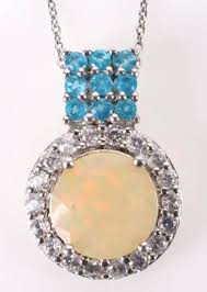 A:calvin Begay Opal Necklace Sterling Silver