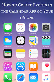How To Create Events In The Calendar App On Your Iphone Calendar App Iphone App