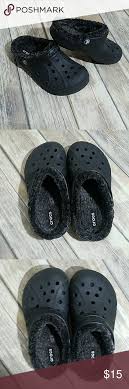 Black Crocs Size J3 8 9y Excellent Like New Crocs Size J3