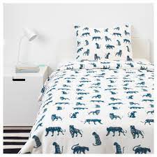 Urskog Duvet Cover And Pillowcase S Tiger Blue Twin Ikea Kids Bed Linen Bedding Sets Bed Linens Luxury