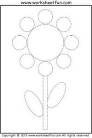 Shape Tracing And Coloring Worksheet Flower Preschool Tracing Shapes Preschool Preschool Worksheets