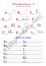 Sorting your worksheet tabs alphabetically would make it easier to find what your looking for. Alphabet Writing Esl Worksheet By Larisa