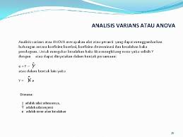 Hal ini juga tertuang dalam penghitungan analisis regresi sebagai model statistik untuk melihat hubungan antara variabel bebas dan tidak bebas. Bab 15 Analisis Regresi Dan Korelasi Linier 1