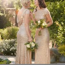 sorella vita champagne gold bridesmaid dress