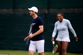 Alexa guarachi @aguarachi mis expectativas para el futuro son muy altas. Former Wimbledon Champs Andy Murray And Serena Williams Enjoy A Final Practise Session Daily Mail Online