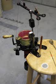 Study the materials used from the wood, fabric, and screws. Antique Vintage Gearhart Sock Knitting Machine Machine Knitting Knitting Machines For Sale Knitting Socks