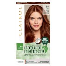 Auburn woman with wet hair relaxing. Clairol Natural Instincts Demi Permanent Hair Color Creme 6r Light Auburn 1 Application Walmart Com Walmart Com