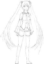 Coloring page of hatsune miku anime coloring pages. The Best Free Miku Coloring Page Images Download From 96 Coloring Library