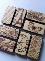 Domino Brown Domino Crafts Domino Art Domino Jewelry