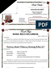 Semoga contoh surat undangan rapat ini bisa menjadi referensi dan bermanfaat dalam anda membuat surat dalam tanggung jawab. Undangan Natal Bahasa Karo