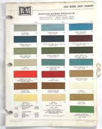 Sell 1969 Dodge R M Color Paint Chip Chart Charger Dart All