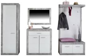 Nadja blessas pinnwand „garderoben auf pinterest. Modernes Garderobenset In Grau Und Weiss Kaufen