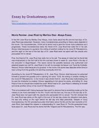 Essay About Jose Rizal Jose Rizal Informative Essay Essay