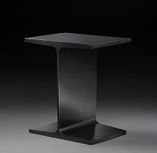 I Beam Steel Rectangular Side Table Side Table Beams Steel Beams