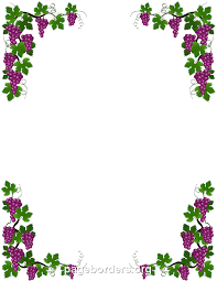 Grape Vine Border Clip Art Page Border And Vector Graphics Grape Vines Vine Border Page Borders