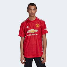 The red devils unveiled a visually distinctive design inspired by striped jerseys from the club's history with the premier league. Adidas Manchester United 20 21 Home Authentic Jersey Red Adidas Malaysia