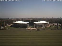 oˈlʏmpi̯aˌʃtaːdi̯ɔn) is a sports stadium at olympiapark berlin in berlin, germany.it was originally built by werner march for the 1936 summer olympics.during the olympics, the record attendance was thought to be over 100,000. Berlin Olympiastadion Berlin Webcam Galore