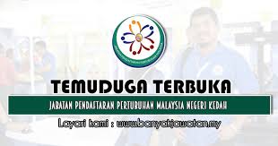 9,095 likes · 126 talking about this · 5,851 were here. Temuduga Terbuka Di Jabatan Pendaftaran Pertubuhan Malaysia Negeri Kedah 23 24 Disember 2020 Kerja Kosong 2021 Jawatan Kosong Kerajaan 2021