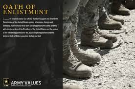 Oath Of Enlistment Army Google Search Army Strong True Faith War Veterans
