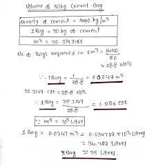 Maybe you would like to learn more about one of these? Volume Of 50 Kg Cement Bag Civil Engineering Construction Civil Engineering Design Grade Of Concrete