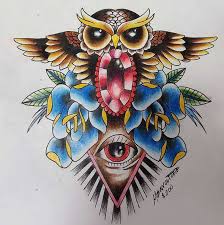 Tato burung hantu ditangan (tatto time lapse). Tattoo Owls Di Leher Tattoo Owl Arti