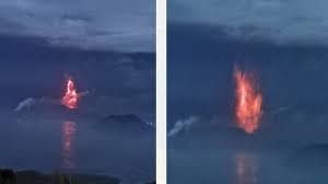 The philippines' taal volcano has erupted, spewing a large column of ash which prompted raised alert levels and the evacuation of nearby communities. Taal Volcano Lava Spews As Hazardous Eruption Feared Bbc News