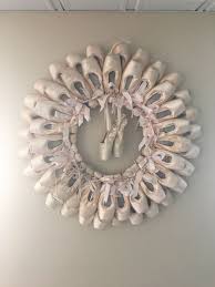 Wreath Made Out Of Dead Pointe Shoes Pointe Shoes Ballet Pointe Shoes How To Make Wreaths