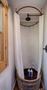 The builders kept it tiny while still managing a full tub and washer/dryer combo unit. 10 Creative Ideas For Your Tiny House Bathroom