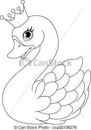 Swan Princess Coloring Page Vector Stock Illustration Royalty Free Illustrations Stock Clip Art Icon S Princess Coloring Pages Princess Coloring Swans Art Let's draw a cartoon swan by taking advantage of the most recognizable aspect of his body: pinterest