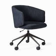 Looking at the chair from the front, it's much deeper and more narrow than it appears, imbuing it with a kind of sneaky coziness. Crescent Office Chair