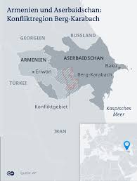 Aserbaidschan (aserbaidschanisch azərbaycan ) is a binnenstod in vorderasien , wo zwischn am kaspischn meea und am kaukasus ligt. Die Grossmachte Und Der Kampf Um Berg Karabach Europa Dw 29 09 2020
