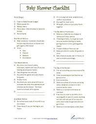 Baby Shower Checklist Baby Shower Checklist Free Baby Shower Baby Shower Planning