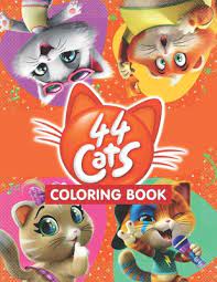 Identify 15 different creatures in these animal coloring sheets. 44 Cats Coloring Book A Cool Coloring Book For Kids With 44 Cats Designs To Color Relax And Relieve Stress By Katty Press