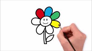 Mit wenig aufwand ein gesicht zeichnen. Zeichnen Und Farben Schone Blume Wir Lernen Die Farben Susse Bilder Zeichnen Youtube
