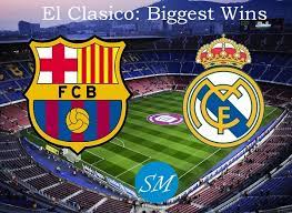 This is a list of all matches contested between the spanish football clubs barcelona and real madrid, a fixture known as el clásico. El Clasico Record Real Madrid Vs Barcelona Biggest Wins Sports Mirchi