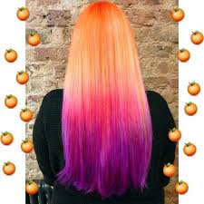 Bleach Hair Salon Purple Ombre Hair Peinados Hair Styles Ombre Hair Color
