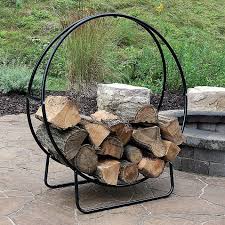 Unique, abstract metal firewood holder, measures: Pin On Yard Inspiration