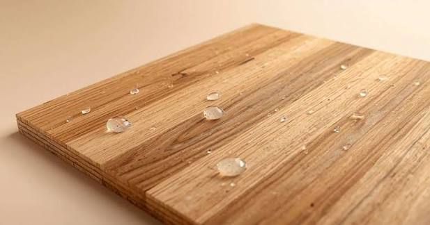 Close-up of natural wood-grain finish on a lead-free, non-toxic panel