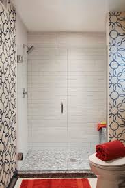 This is one of my favorite bathrooms with black subway tiles. Gorgeous Bathroom With White Subway Tiled Shower Walk In Closet Bathroom Closet Bathroom Combo White Subway Tile Shower