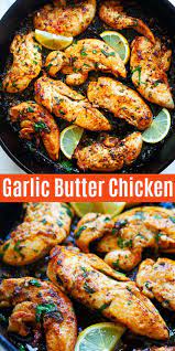 Garlic Butter Chicken Easy Chicken Recipes Chicken Tender Recipes Chicken Tenderloin Recipes