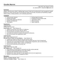 Mehr als 1569 cover letter stellenangebote verfügbar. Best Legal Secretary Resume Example Livecareer