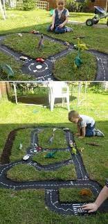 Backyard Race Track Kids Outdoor Play Backyard For Kids Kids Playground