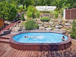 Stahlwandbecken Schlicht Und Einfach Hinterhof Terrasse Schwimmingpool Garten Und Poolgestaltung