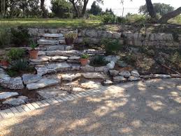 Stone walls can be seen all over scotland. Natural Stone Staircase Southwestern Landscape Austin By Blissful Gardens Green Dragon Design Houzz