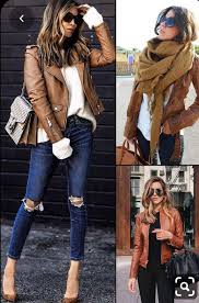 Pin By Micheli Mendes On Lockdown Makeup Looks In 2020 Jacket Outfit Women Leather Jacket Outfits Brown Leather Jacket Outfit