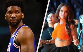 He formed an early interest in volleyball and initially planned to play the sport professionally in europe. Nba Joel Embiid Serviert Rihanna Ab Philadephia 76ers Boston Celtics