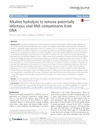 Alkaline Hydrolysis To Remove Potentially Infectious Viral