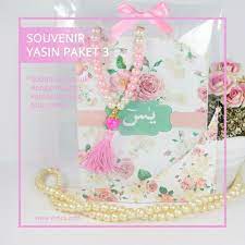 Souvenir Yasin Paket 3 Motif Cover Sesuai Keinginan Anda Buku
